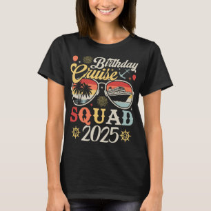 T-shirt Escadron de croisière d'anniversaire 2025 Famille