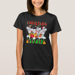 T-shirt Escadron de Noël Leopard Trois Père Noël Reindeer