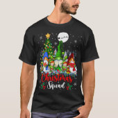 T-shirt Escadron de Noël Trois Elfes de Père Noël Gnomes X (Devant)
