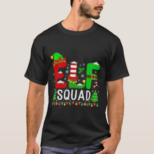 T-shirt Escadron d'elfes jumelé famille Noël Noël Noël Noë