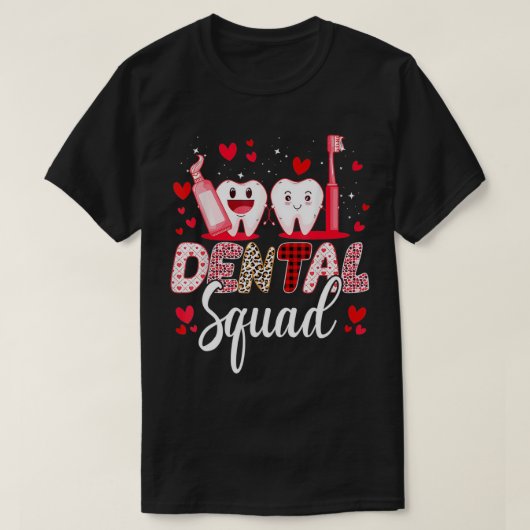 T-shirt Escadron dentaire Adjoint Dentiste Heureux Valent (Design devant)