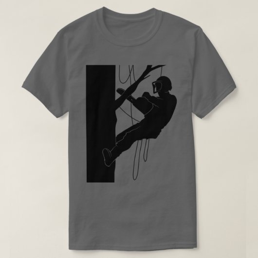 T-shirt Escalade Arbre Arboriste de coupe Arbre (Design devant)