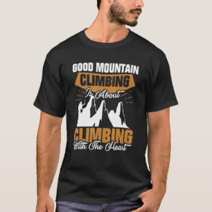 T-shirt Escalade Avec Heart Mountain Escalade Pour Trek