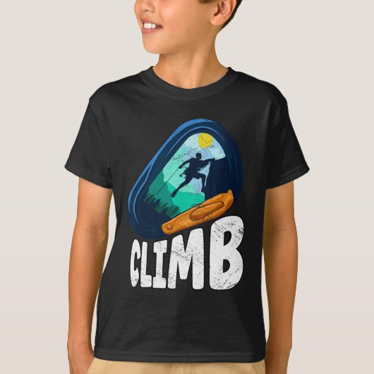 T-shirt Escalade Bloc Escalade de Montagne (Devant)