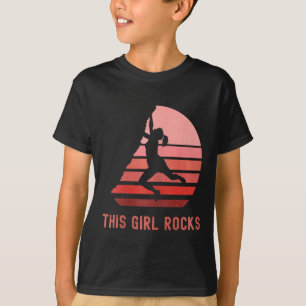 T-shirt Escalade, Cette Fille Déchire, Bloc, Montagne