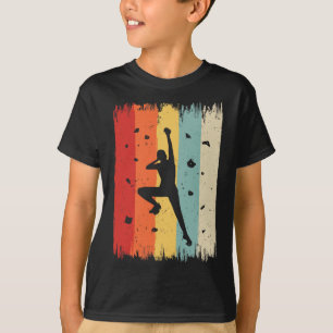 T-shirt Escalade de blocs vintage d'escalade de rochers ré