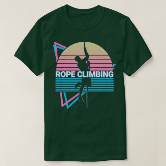 T-shirt Escalade de corde Grimpper Retro (Design devant)