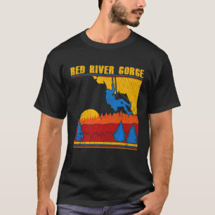 T-shirt Escalade de la roche Retro Gorge
