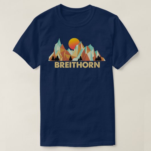 T-shirt Escalade de montagne Breithorn cadeau (Design devant)