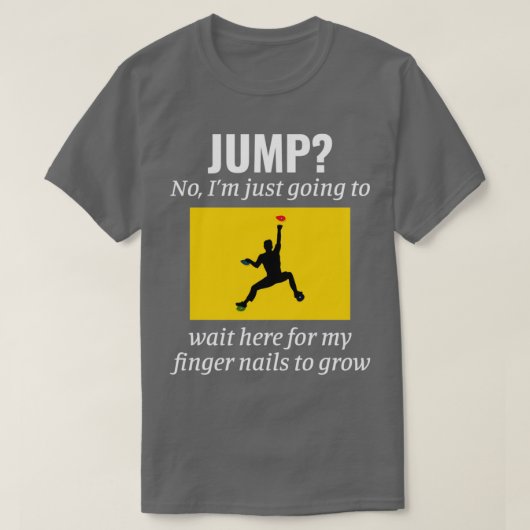 T-shirt Escalade de roche Bouldering intérieur mur grimpe (Design devant)