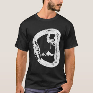 T-shirt Escalade de roche Carabiner Montagne Montagne Clim