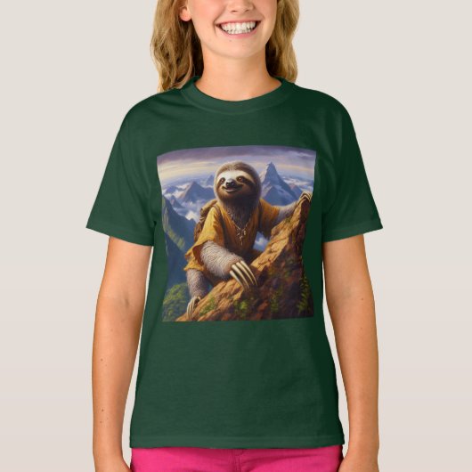 T-shirt Escalade de Sloth Mountain (Devant)