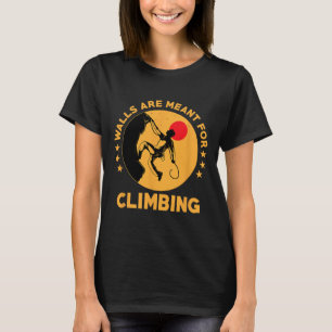T-shirt Escalade Drôle Pour Hommes Femmes Montagne Intérie