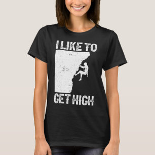 T-shirt Escalade drôle pour hommes femmes Montagne Intérie