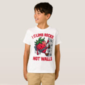 T-shirt escalade, escalade, escalade rocheuse, fraise, cli (Devant entier)