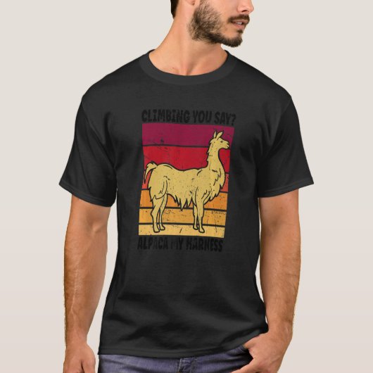 T-shirt Escalade Escalade Vous Dites Alpaca Mon Harnais 3 (Devant)