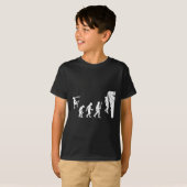 T-shirt Escalade Évolution de grimpeur Bloc  (Devant entier)
