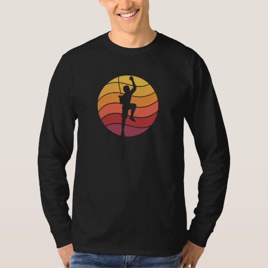 T-shirt Escalade Grimpeur Rétro (Devant)