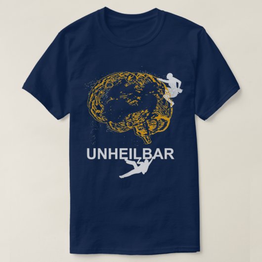 T-shirt Escalade Incurable escalade rochers montagnesTS (Design devant)