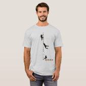 T-shirt Escalade - La vie verticale déchire ! (Devant entier)