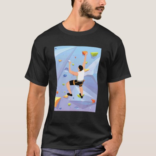 T-shirt Escalade murale intérieure Escaladeurs de roche Ac (Devant)