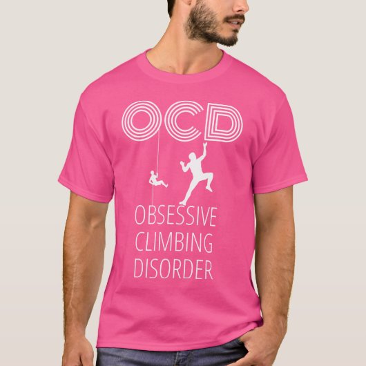 T-shirt Escalade Ocd Mountain Escalade Drôle Conception Po (Devant)