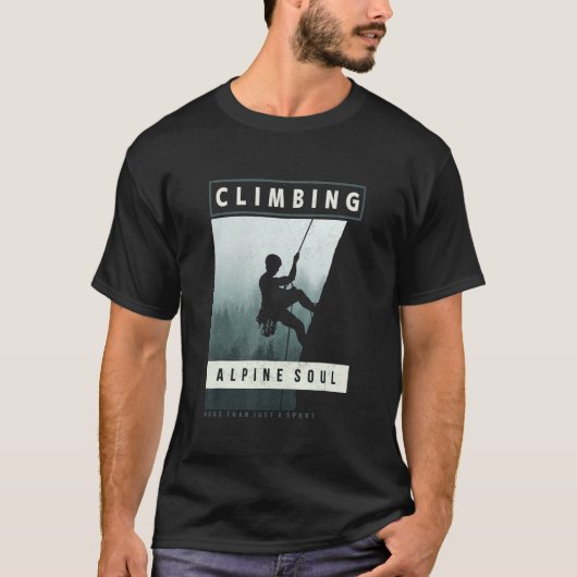 T-shirt Escalade Plus Qu'Un Sport D'Alpinisme Roc (Devant)