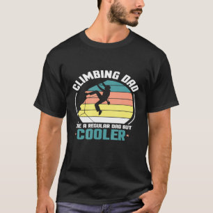 T-shirt Escalade pour hommes Papa Rock Mountain Climber