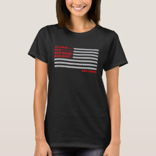 T-shirt Escalade Rig Récupérer sauvetage drapeau améric