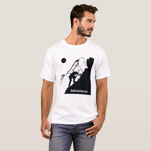 T-shirt escalade rocheuse (Devant entier)