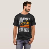 T-shirt Escalade rocheuse Bouldering Gravité alpiniste (Devant entier)