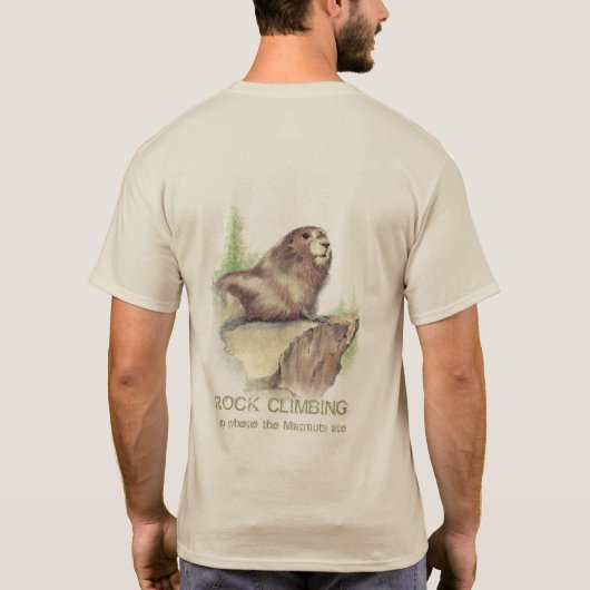 T-shirt Escalade rocheuse où sont les marmottes, nature, s (Dos)