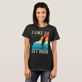 T-shirt Escalade Rock Boulder Mountain J'Aime Devenir Élev (Devant entier)