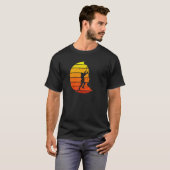 T-shirt Escalade Rock Papa Mountain Climber coucher de sol (Devant entier)