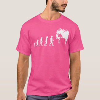 T-shirt Escalade rock pour Rock Climber Funny Evolution s