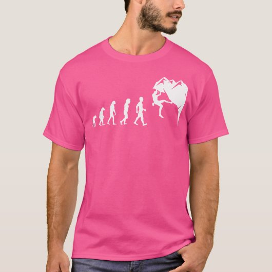 T-shirt Escalade rock pour Rock Climber Funny Evolution s (Devant)