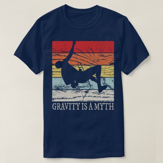T-shirt Escalade rock Retro Bouldering (Design devant)