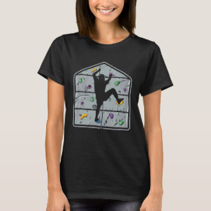 T-shirt Escalade rock Retro Mountain Climber Bouldering Hi