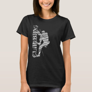 T-shirt Escalade silhouette roche alpinisme 11