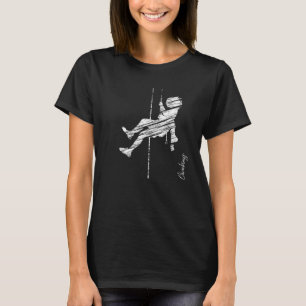 T-shirt Escalade silhouette roche alpinisme 30