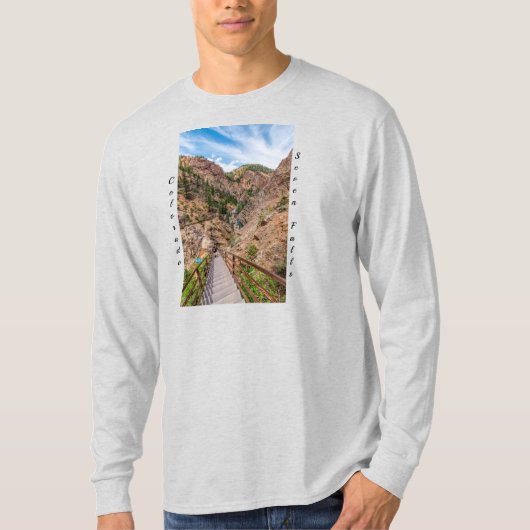 T-shirt Escalier de Sept Chutes - Regard long pour hommes (Devant)