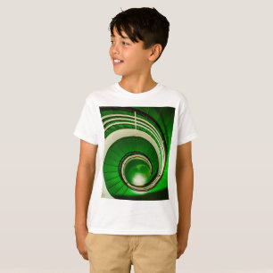 T-shirt Escalier vert circulaire