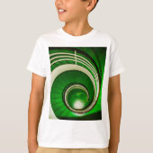 T-shirt Escalier vert circulaire (Devant)