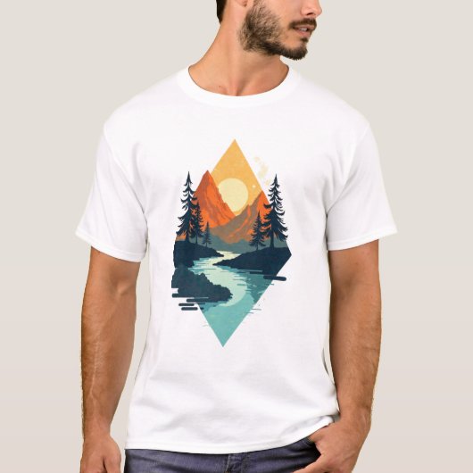 T-shirt Escape dorée (Devant)