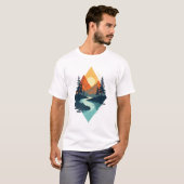 T-shirt Escape dorée (Devant entier)