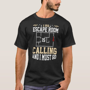 T-shirt Escape Room Jeu Sortir Puzzle Boxes Conseil Horreu
