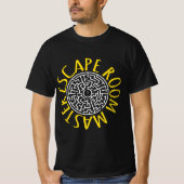 T-shirt Escape Room Master Shirt Puzzle Maze Design (Devant)