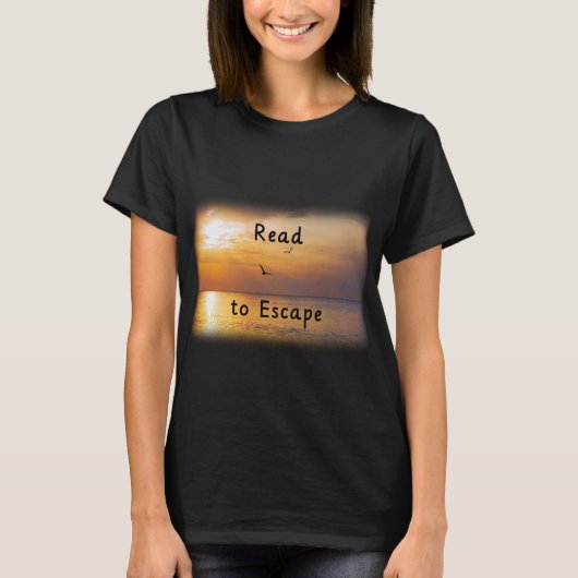 T-shirt Escape to Read Shirt | Book Lover Reading Escape T (Devant)