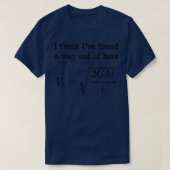 T-shirt Escape Velocity Gravity Physics Mechanics Student (Design devant)