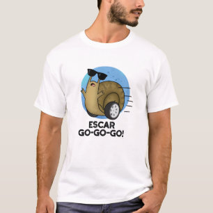 T-shirt Escar-go-go-go Funny French Snail Pun